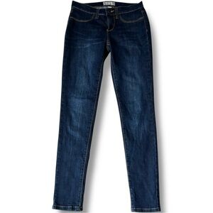 Banana Republic Dark Blue Low Waisted Straight Leg Skinny Jeans